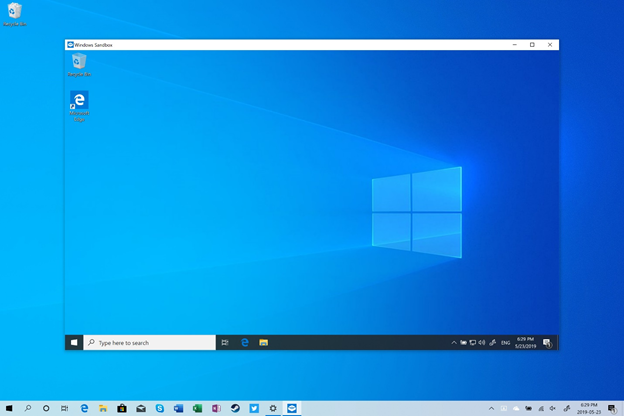 Windows 10 sandbox software