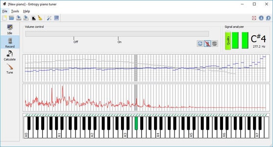 Piano tuning software